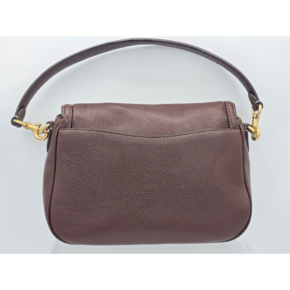 Coach Legacy Small Pebbled Leather Shoulder Crossbody Bag Brown Brass/Maple - Picture 7 of 16